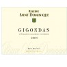 La réserve Saint Dominique Aoc Gigondas rouge 2017                 